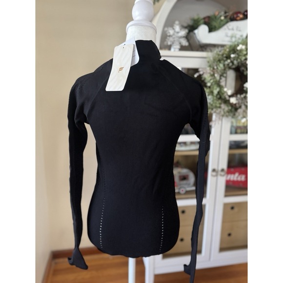 Workout Jacket Womens Small Black Delta Seamless Zip Up NWT Athleisure Yoga Gym - Picture 2 of 9
